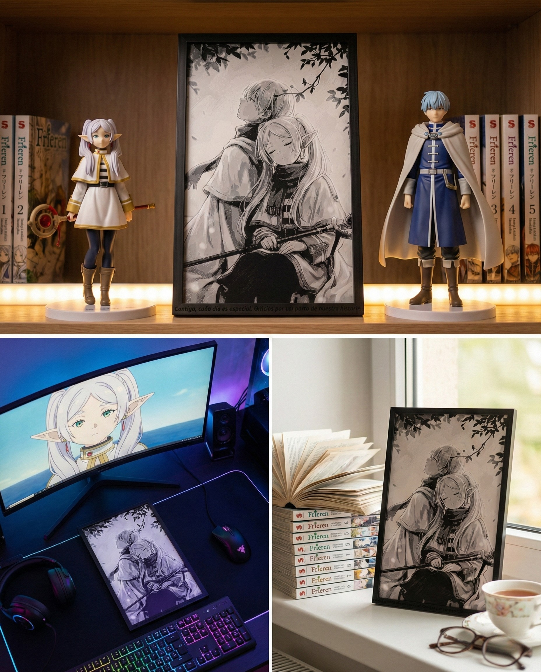 Cuadro Frieren 3D (15x25 cm)