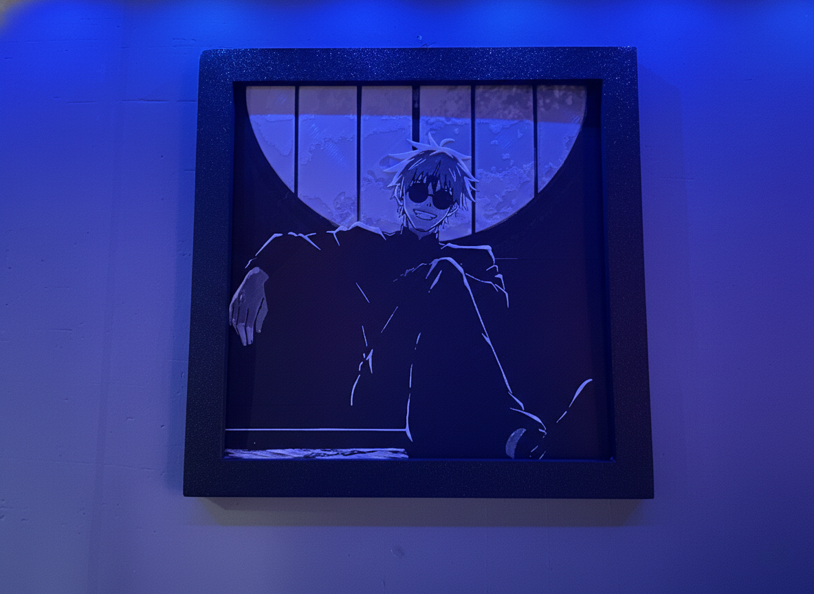 Cuadro Gojo 3D (25x25 cm)